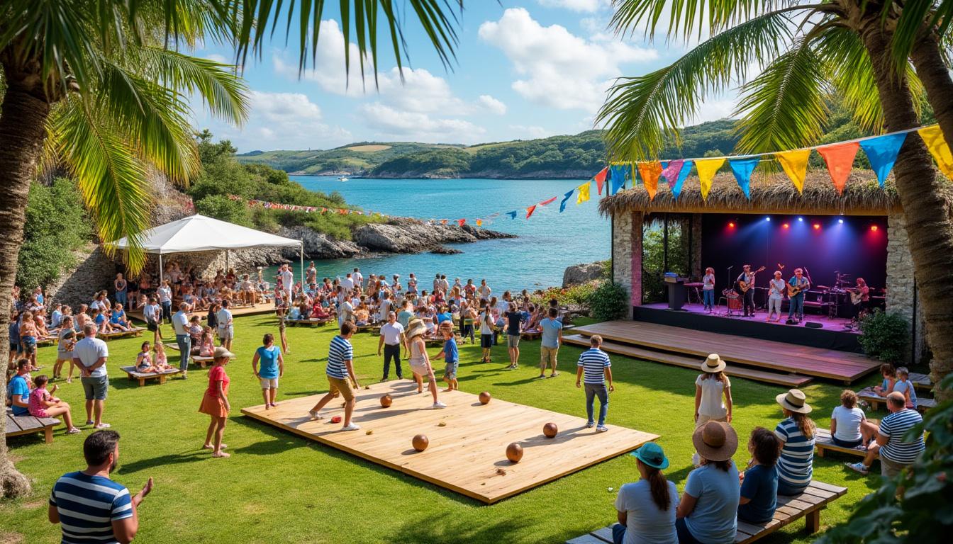 participez au summer palets fest à lanrivain : une fête estivale inoubliable avec des tournois de palets sur planche, des concerts live et des dj sets pour tous les goûts.