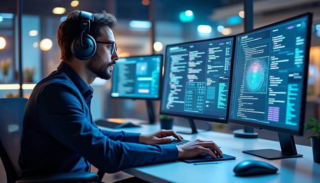 découvrez comment j'ai créé deux applications en utilisant uniquement ma voix et une souris, en explorant des environnements de développement innovants pour une expérience immersive et efficace.