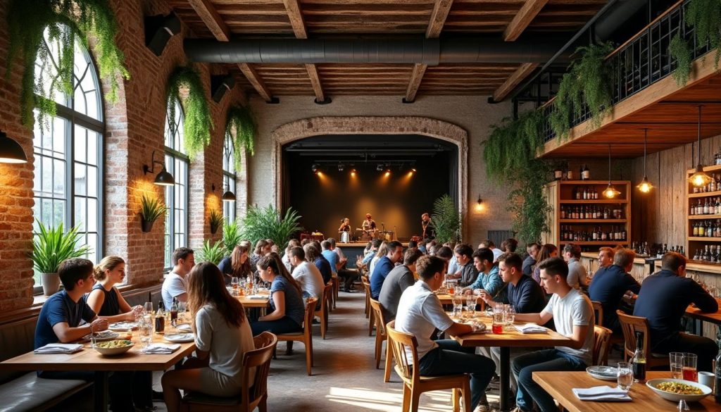 découvrez les halles c, un nouveau tiers-lieu créatif alliant une trattoria de 180 places et un café-théâtre, pour vivre des expériences culinaires et culturelles uniques.